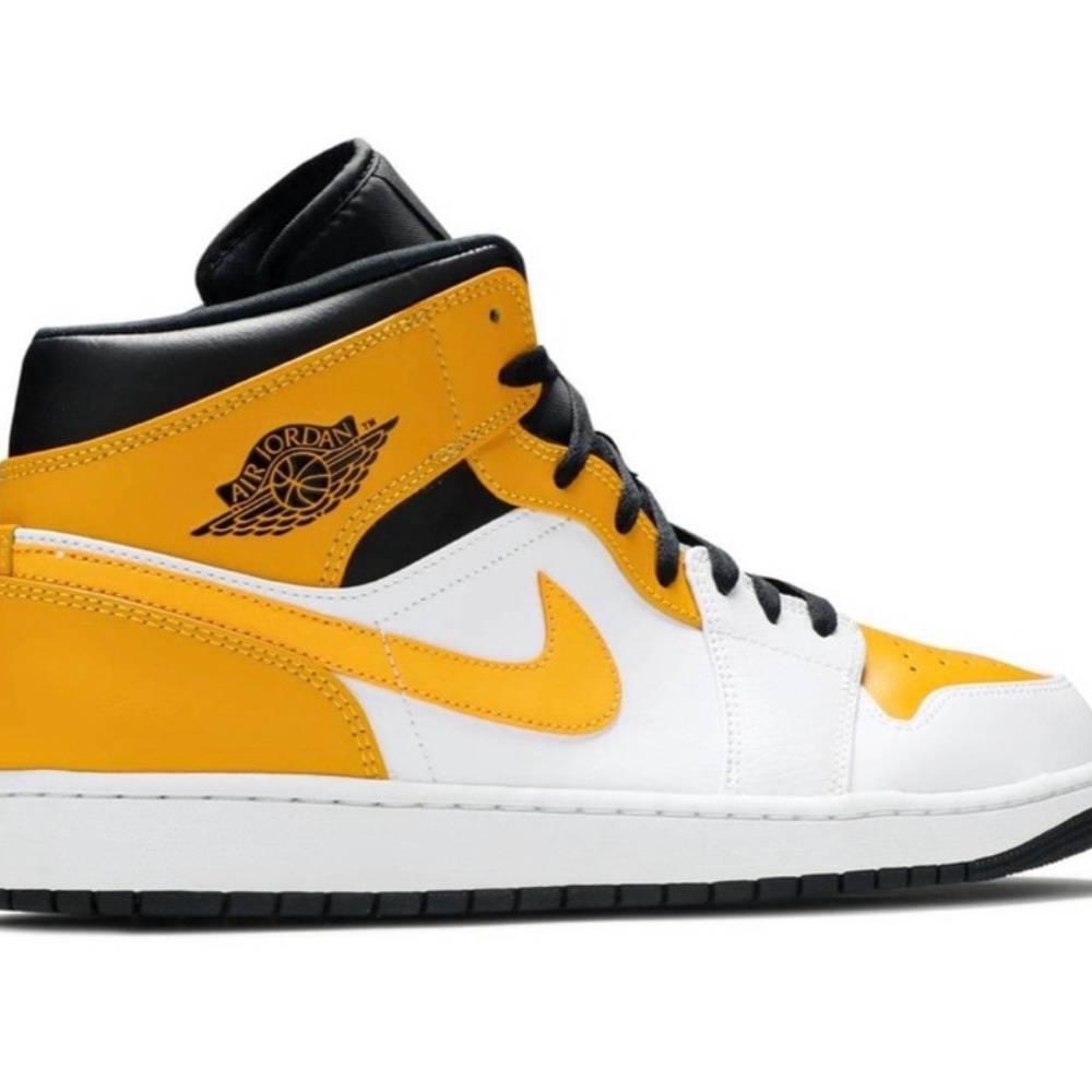 Jordan 1 Mid University Gold Sneakers